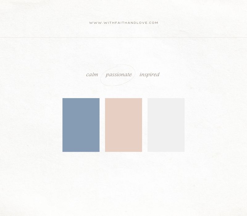 calm color palette for authentic business owners