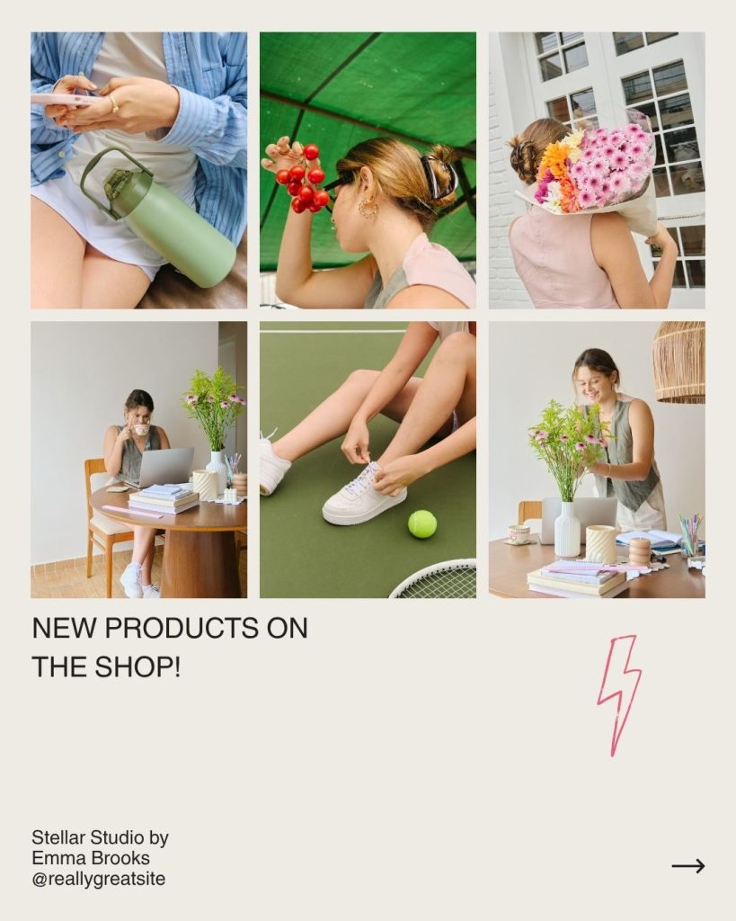 Beige Minimalist Founder Monthly Recap Instagram Post