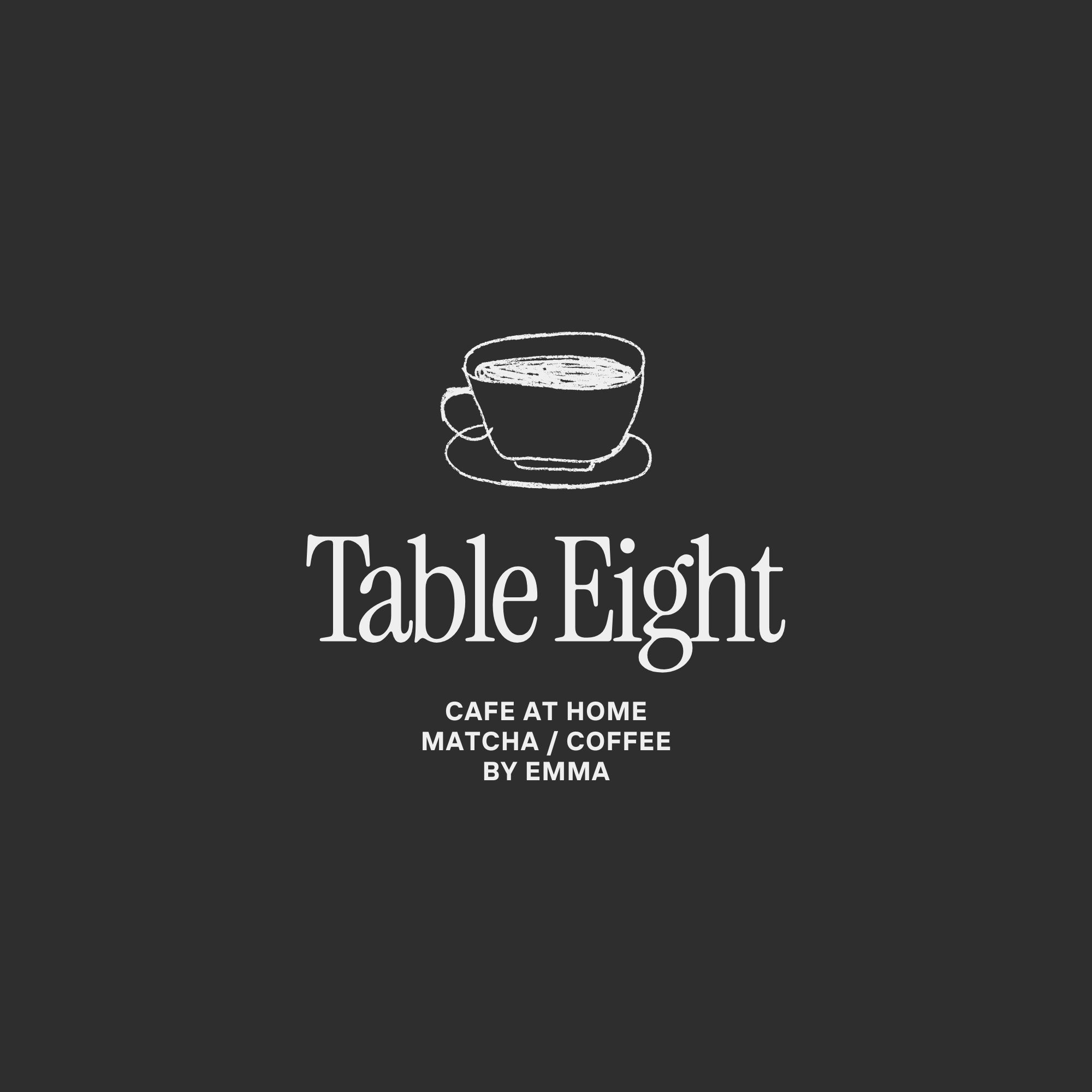 Black Minimalist Illustrated Cafe Logo