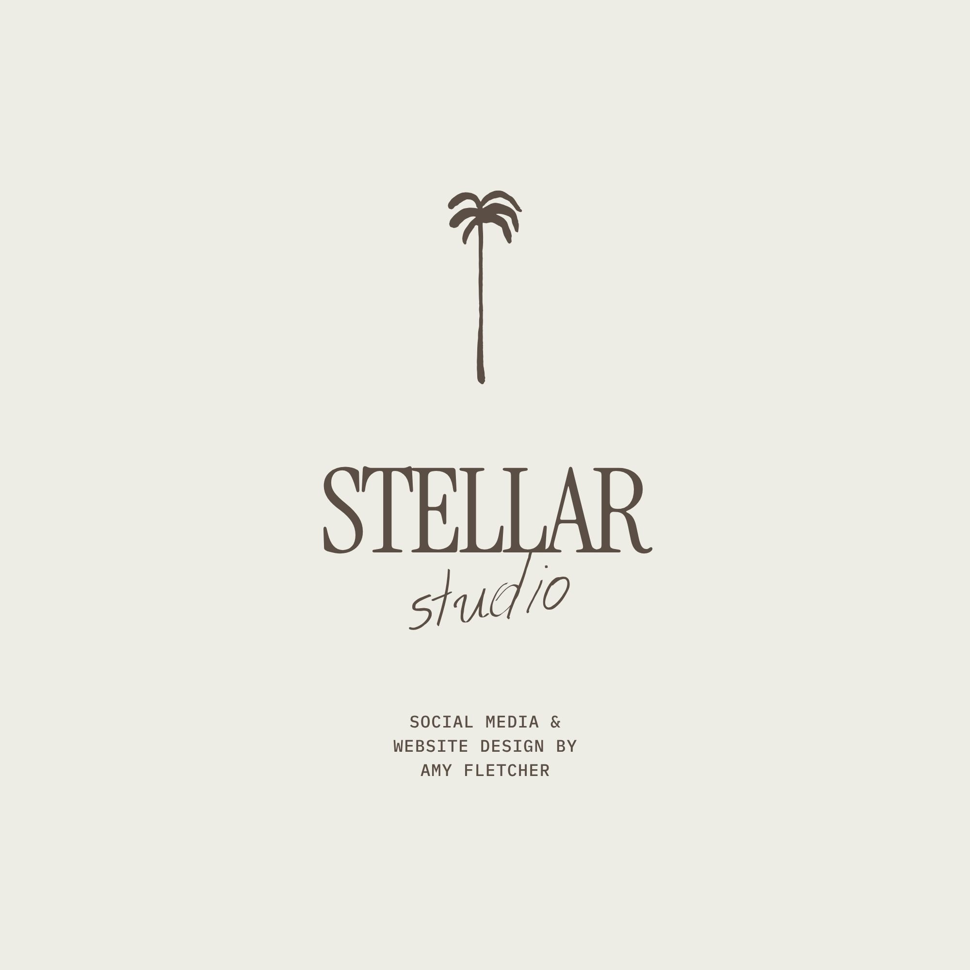 Beige Minimalist Aesthetic Creative Studio Logo
