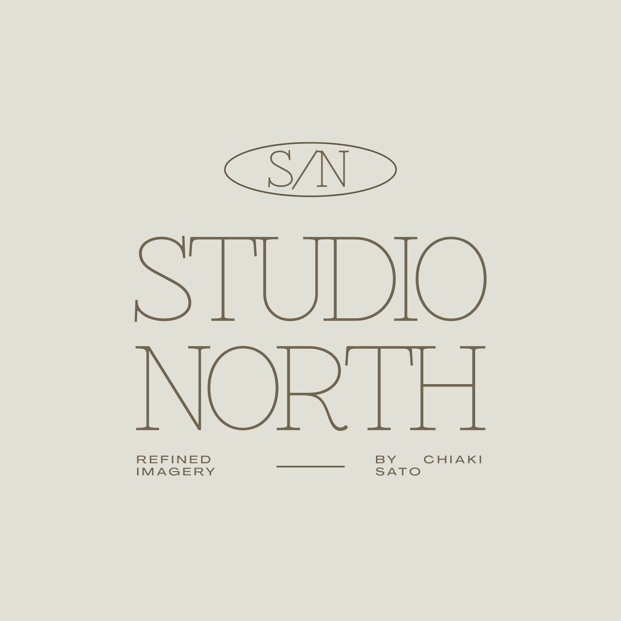 Beige Simple Typography Photographer Logo