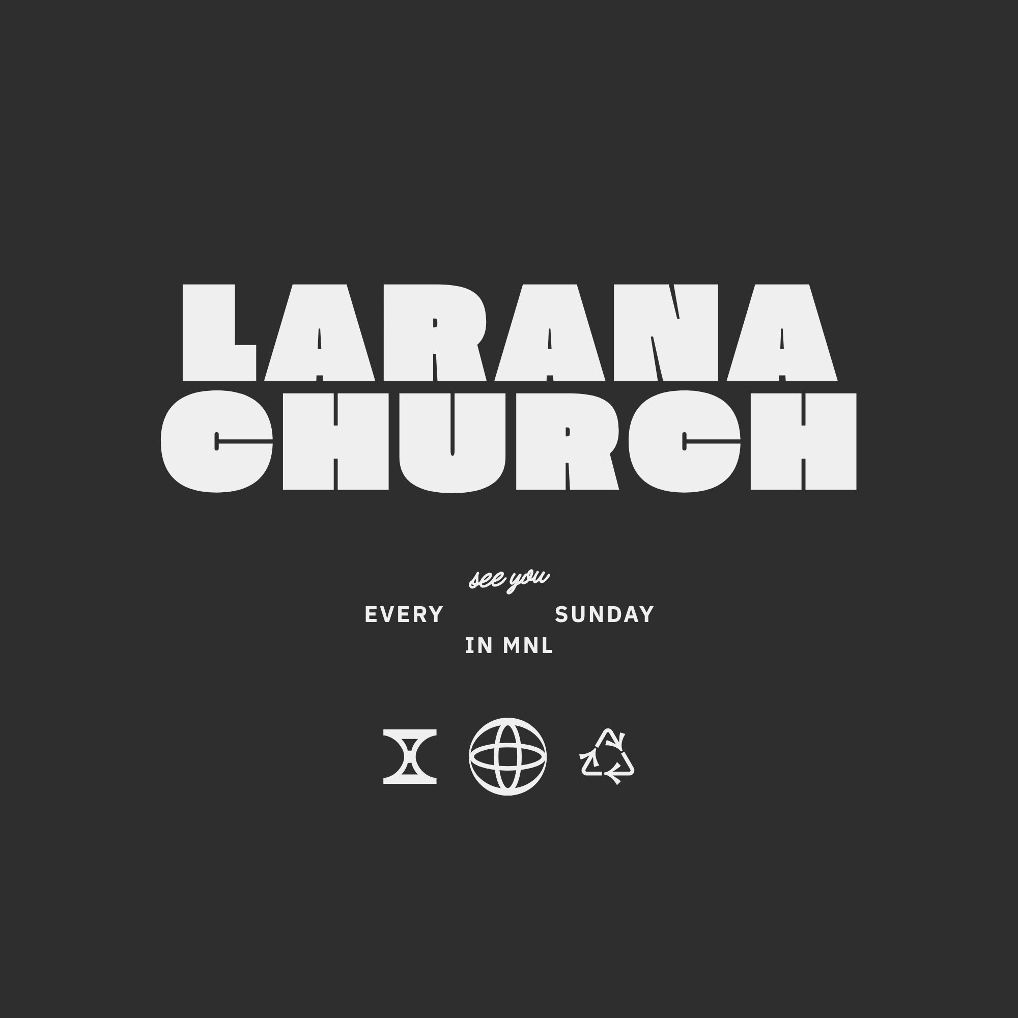 Brown Bold Minimalist Church Ministry Logo