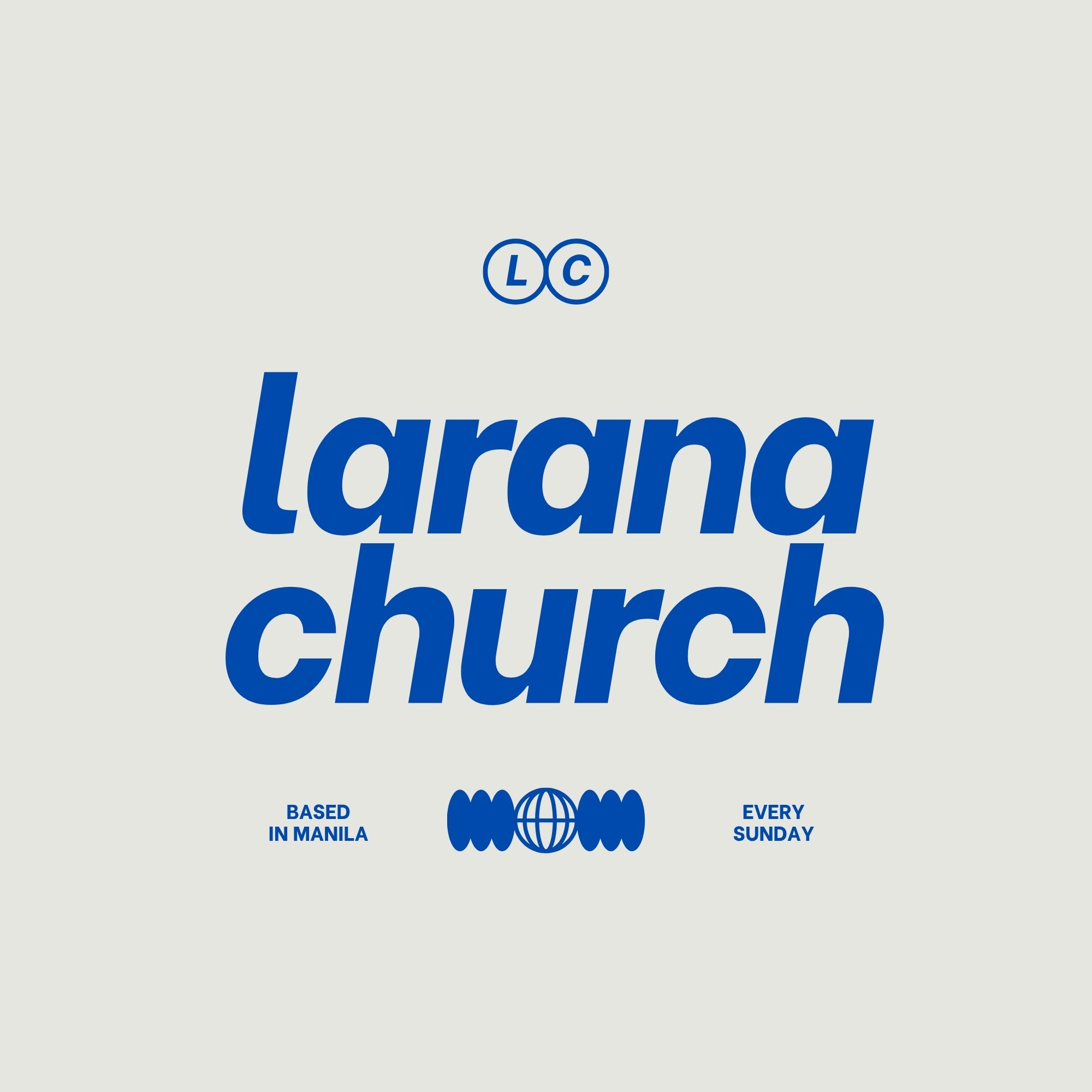 Blue Bold Modern Church Branding Logo