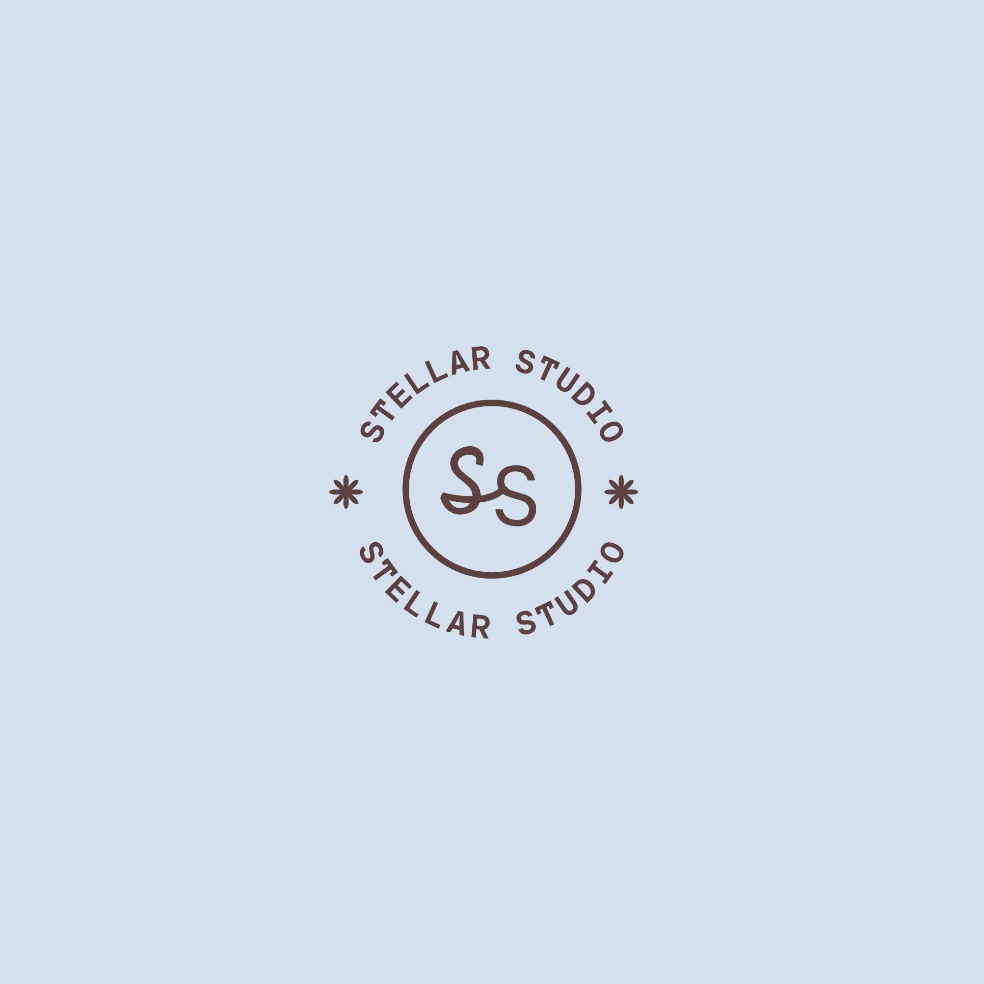 Brown Minimalist Typographic Studio Logo