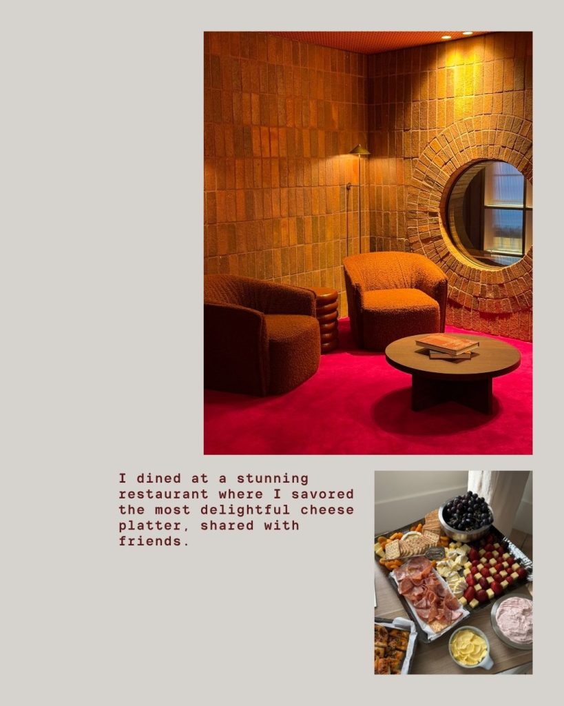 Burgundy Minimalist Photo Diary Carousel Instagram Post