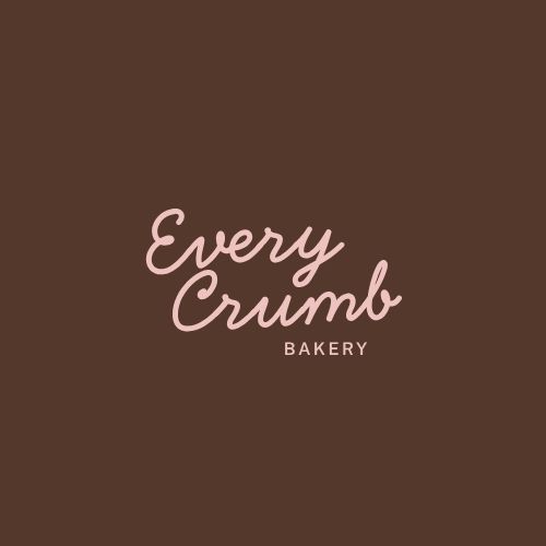 Brown Script Typography Bakery Logo