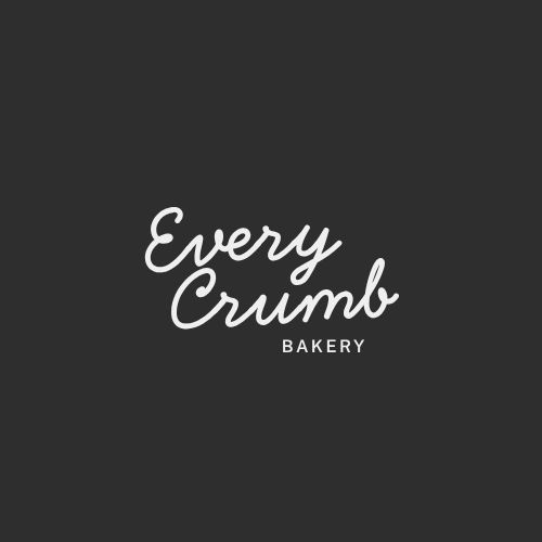 Brown Script Typography Bakery Logo