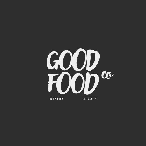 Blue Bold Typography Bakery Logo