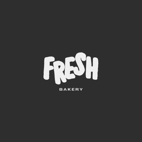 Brown Bold Typography Bakery Logo