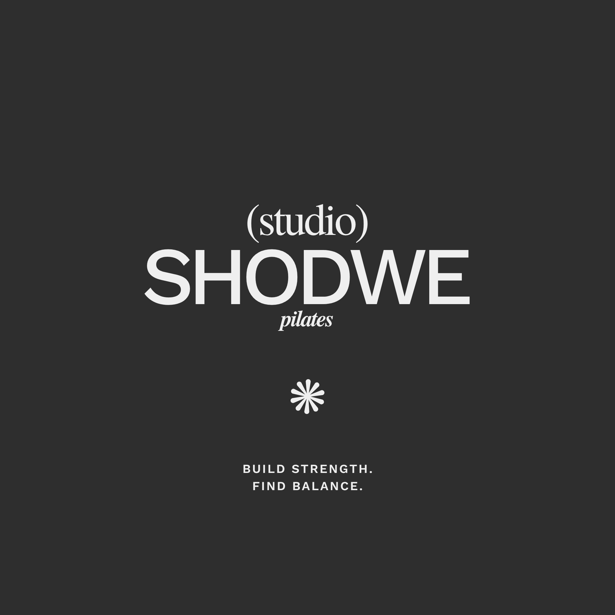 Black Minimalist Pilates Studio Logo