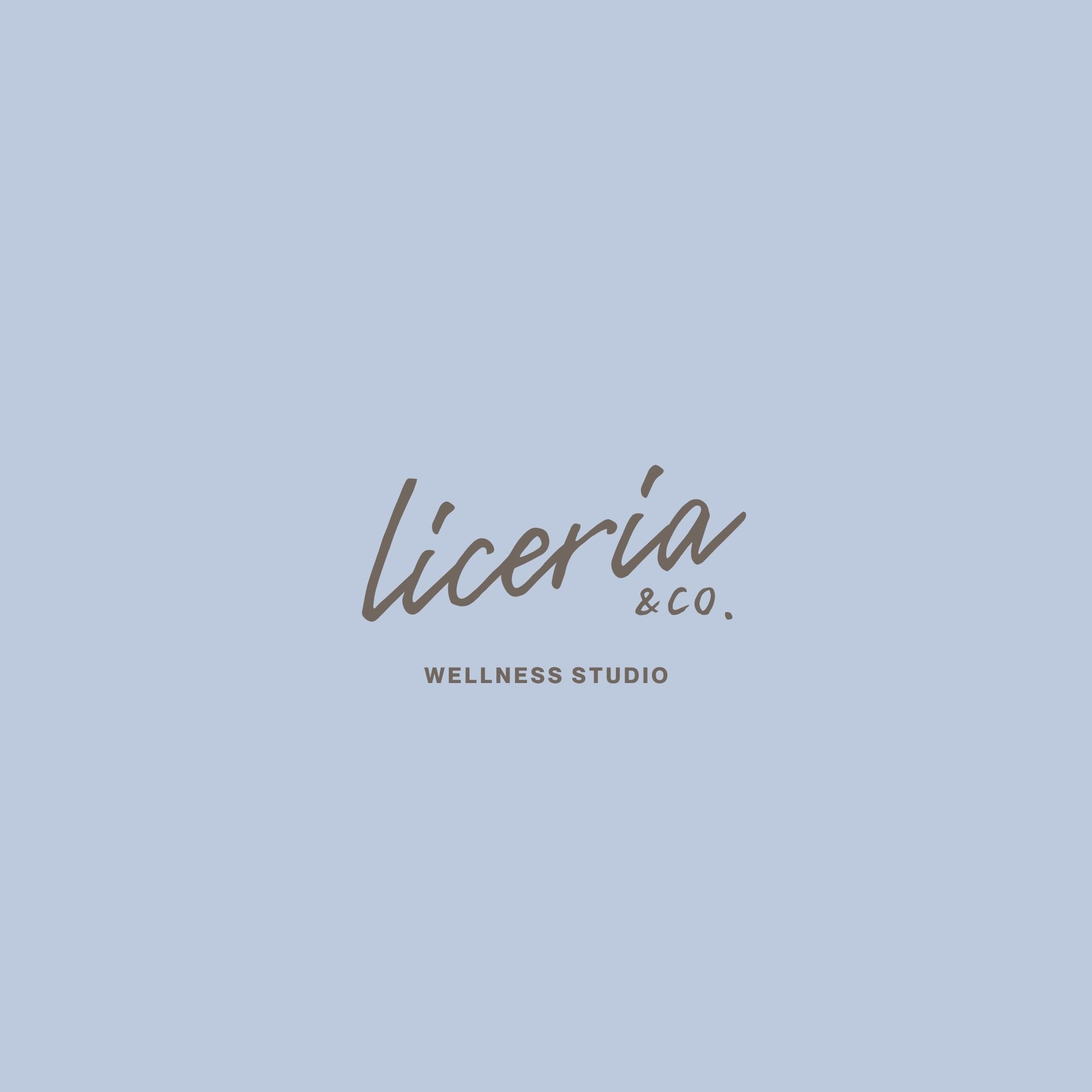 Brown and Blue Modern Wellness Logo