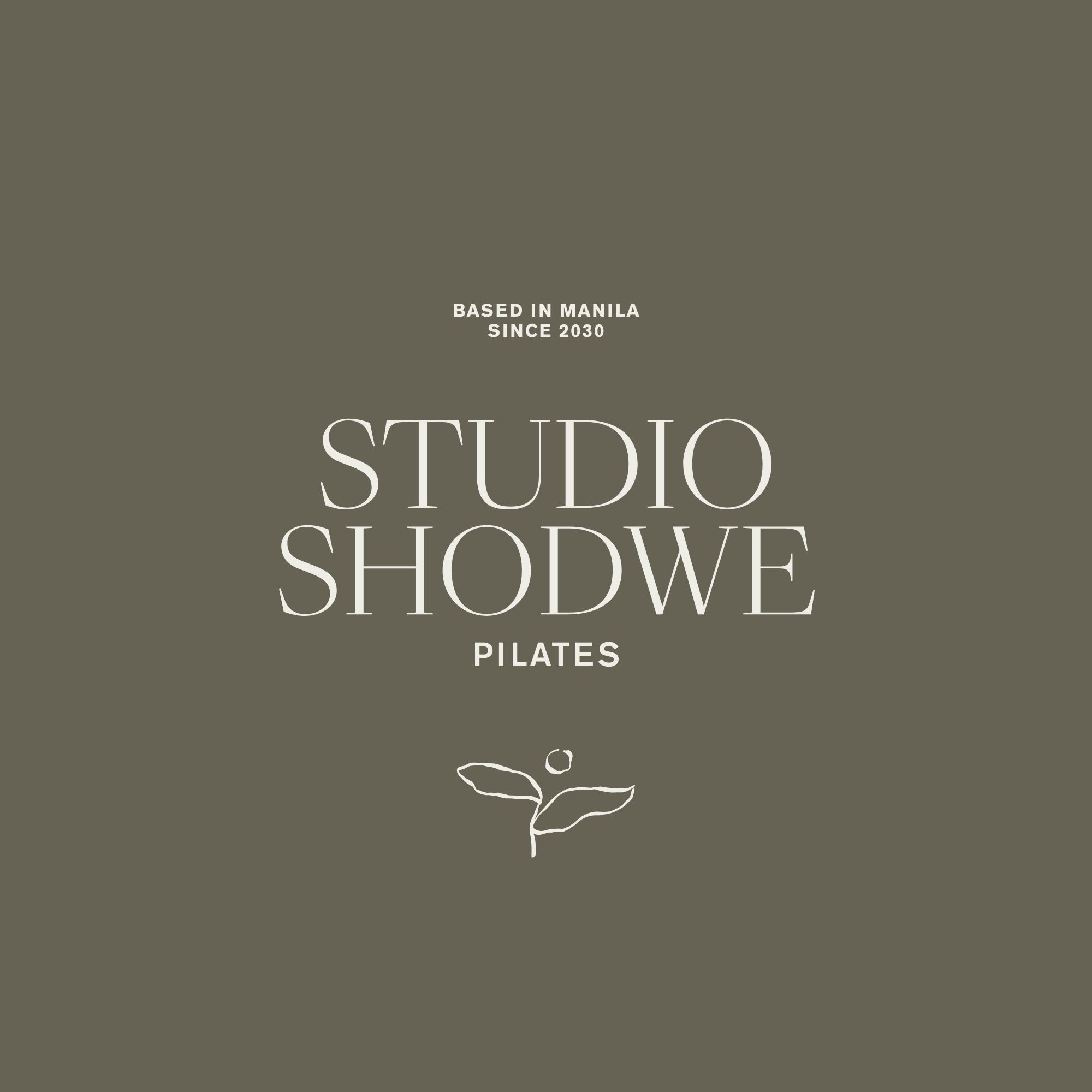 Olive Beige Editorial Pilates Studio Logo