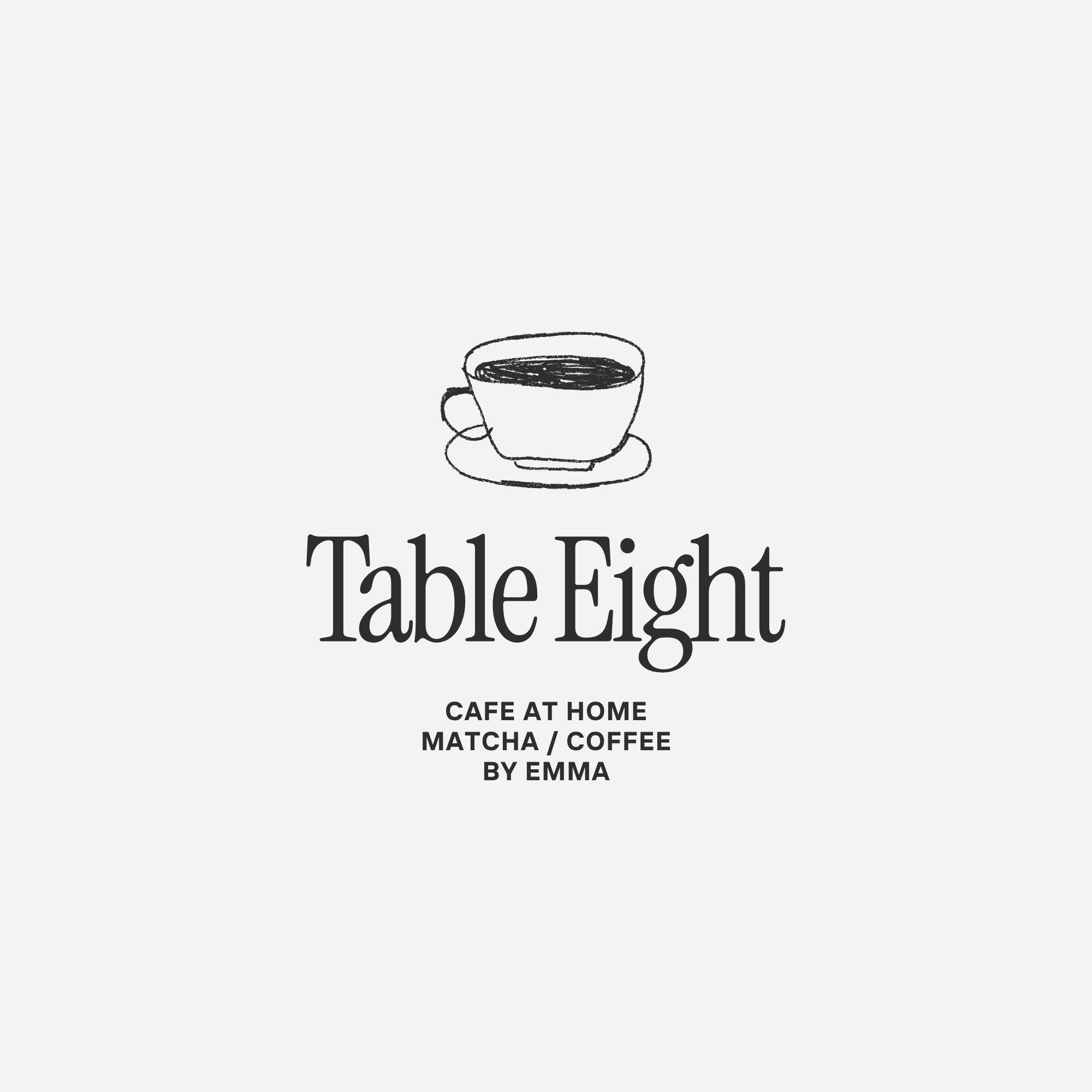Black Minimalist Illustrated Cafe Logo