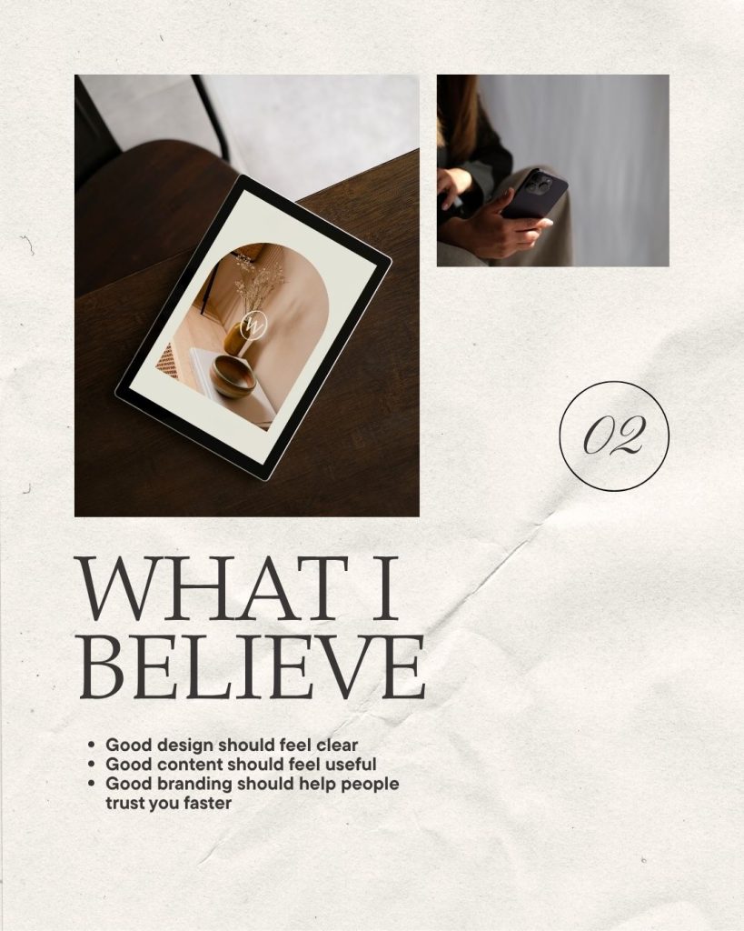 Free Beige and White Minimalist Founder Introduction Instagram Post