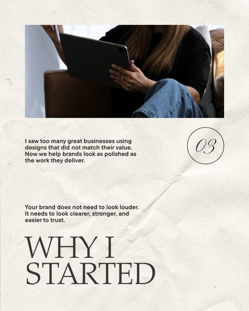 Free Beige and White Minimalist Founder Introduction Instagram Post